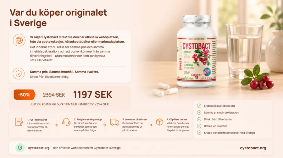 Cystobact — beställ originalet via den officiella webbplatsen i Sverige