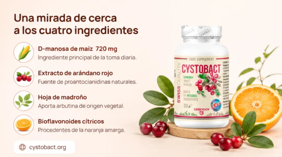 Cystobact — D-Mannose, Cranberry, Blatt des Erdbeerbaums und Zitrus-Bioflavonoide