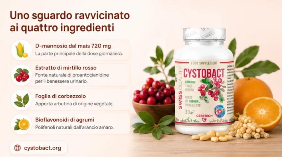 Cystobact — D-Mannose, Cranberry, Blatt des Erdbeerbaums und Zitrus-Bioflavonoide