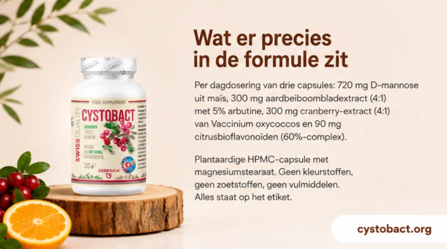 Cystobact — D-Mannose, Cranberry, Blatt des Erdbeerbaums und Zitrus-Bioflavonoide