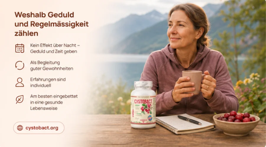 Cystobact — regelmäßige Anwendung als ruhige Tagesroutine